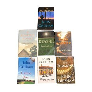 John Grisham Hardcover Book Lot of 7 Ford County Playing for Pizza Calico Joe Th